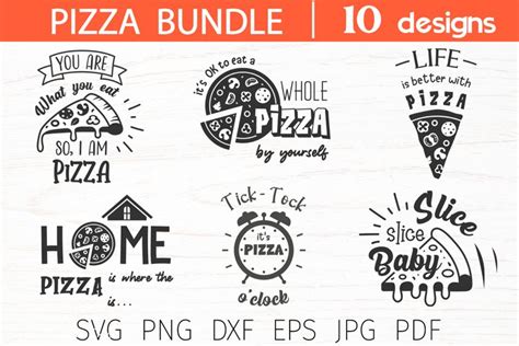 Pizza Quote Bundle Svg Cut File For Cricut Funny Kitchen