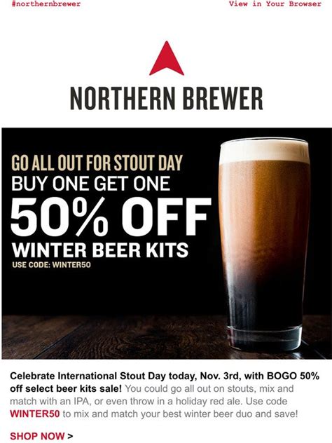 Northern Brewer Home Brewing Supplies Stouts Porters Ipas Bogo