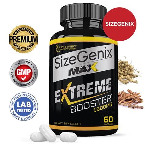 Sizegenix Max Mens Health Supplement Mg Capsules Walmart