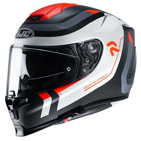 Casque Moto Integral Rpha Carbon Reple Casques Hjc Noir Blanc