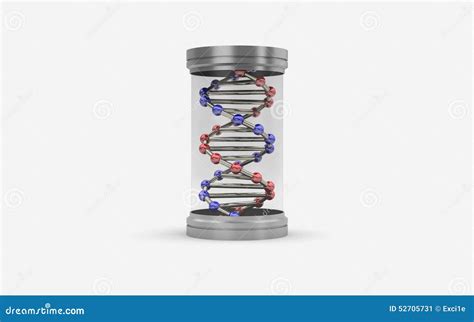 3d Illustration Of Capsule With Dna Stock Illustration Illustration