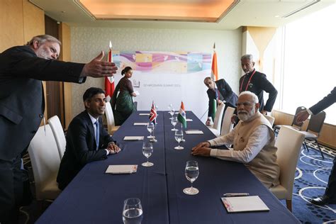 Prime Minister Rishi Sunak Attends The G7 Summit In Japan A Photo On