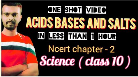 Acids Bases And Salts One Shot Video Class 10। One Shot Video Science