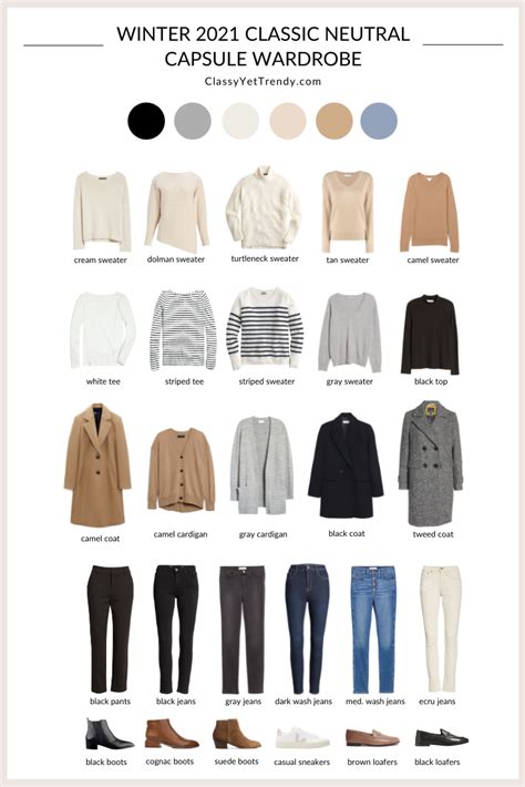 My Winter Classic Neutral Capsule Wardrobe Capsule Wardrobe