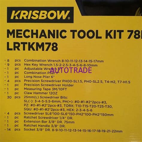 Jual ToolKit 66 Tool Kit Box Set ORIGINAL Krisbow Kotak Perkakas