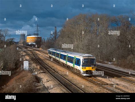 A Class 166 Diesel Multiple Unit Number 166204 Working A Great Western Link Service At Didcot On