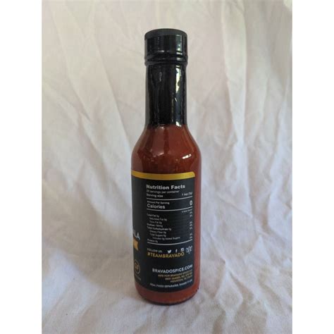 Bravado Spice Co Ancho Masala Scorpion Reaper Hot Sauce 5 Ounce Glass