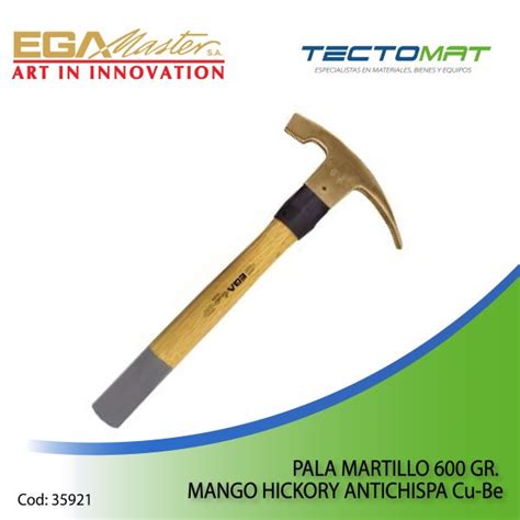 PALA MARTILLO 600 GR MANGO HICKORY ANTICHISPA Cu Be EGA MASTER