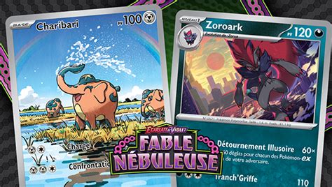 Les Illustrations De Lextension Écarlate Et Violet Fable Nébuleuse Du Jcc Pokémon