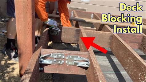 How To Install Blocking For Floor Joists Deck Framing Diy Youtube