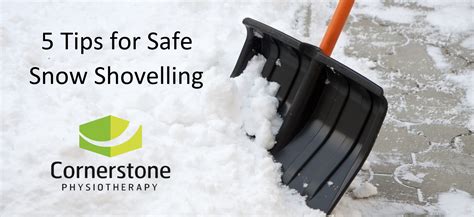 safe snow shovelling to prevent back pain - Cornerstone Physio