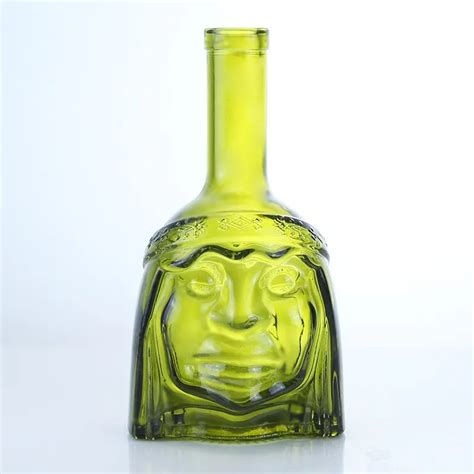 Super Flint Green Long Neck Distinctive Honey Liqueur Head Portrait