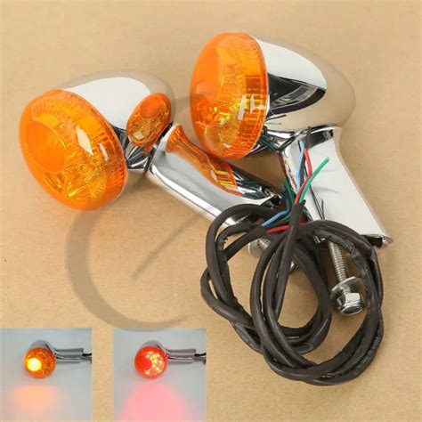 Motorcycle Rear Turn Signals Indicators LED Lights For Harley Sportster