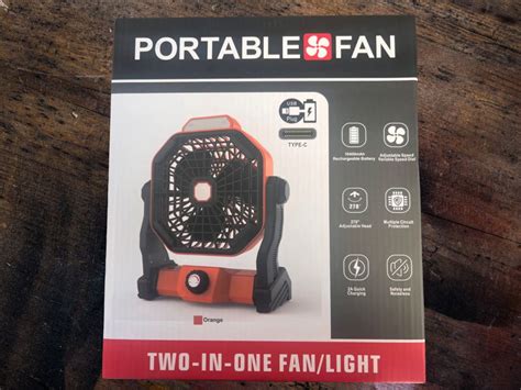 Rechargeable Portable Fan w/ LED Light Only $17.99 Shipped on Amazon ...