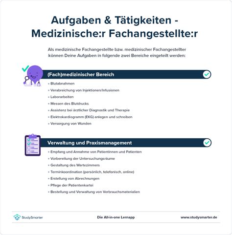 StudySmarter Ausbildung Medizinische Fachangestellte 2024