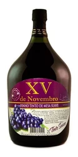 Vinho De Mesa Tinto Suave L Xv De Novembro Mercadolivre