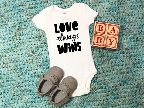 Lesbian Bodysuit Lesbian Moms Love Always Wins Two Moms Etsy