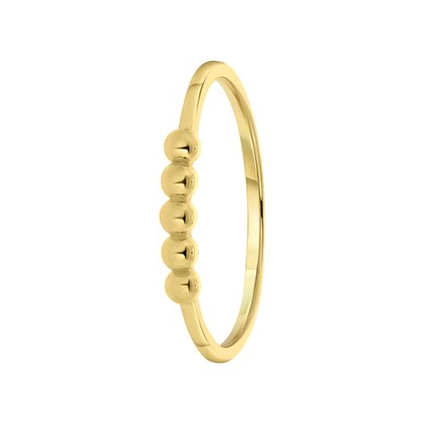 Zilveren Goldplated Ring Bal Lucardi Be