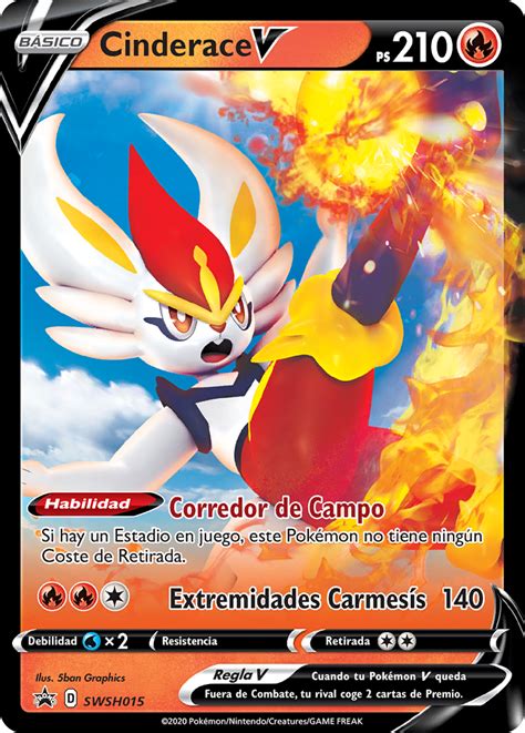 Cinderace V SWSH Promo 15 TCG WikiDex la enciclopedia Pokémon