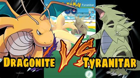 Dragonite Vs Tyranitar Cp Pokemon Go Gen Two Legends