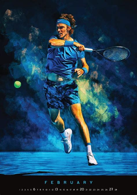 ATP Tennis Digital Artbook Calendar 2022 Tennis Art Atp Tennis Tennis