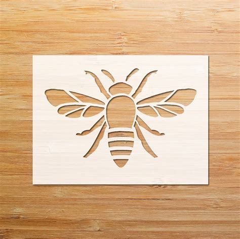 Bee Stencil Bee Silhouette Stencil Bee Body Stencil Bee | Etsy