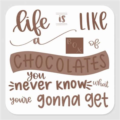 Life Is Like A Box Of Chocolates Quote / Items similar to Life is like ...