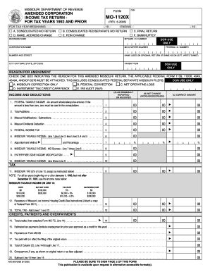 Fillable Online Dor Mo Reset Form MISSOURI DEPARTMENT OF REVENUE FORM