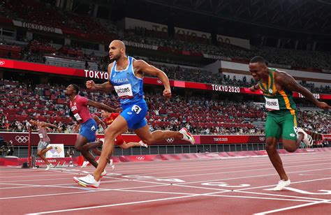 Italy S Lamont Marcell Jacobs Wins Gold In The Men S Meter Final