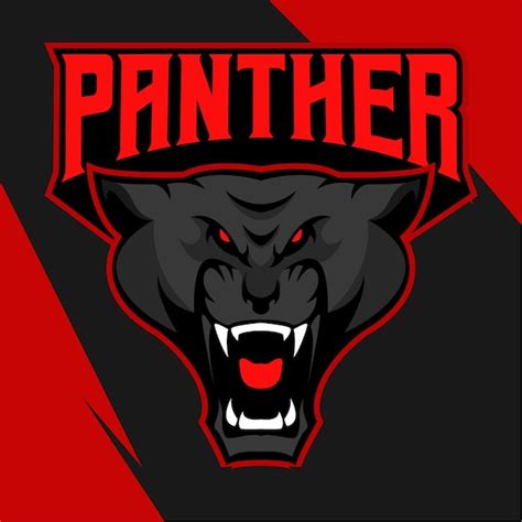 Vector De Logotipo De Esport De Mascota De Pantera Vector Premium