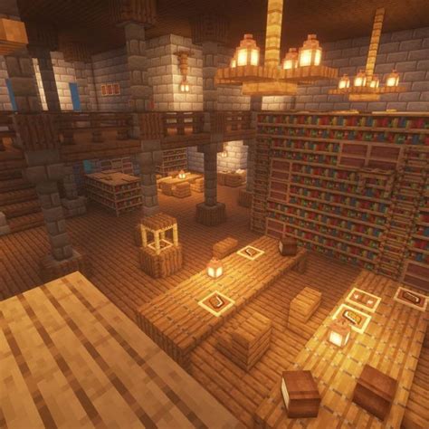 Minecraft Medieval Library Build