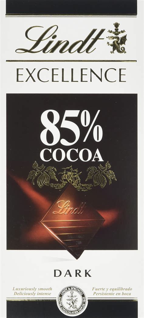 Lindt Excellence 85 Percent Dark Chocolate Bar 100 G Pack Of 20 Buy