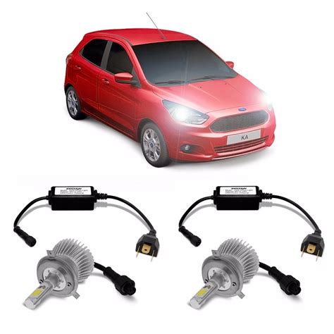 Lampada De Led Novo Ford Ka Farol Alto E Baixo Lampada H4 R 225 00