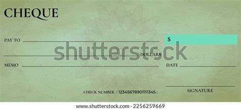 Bank Check Designbank Cheque Template Design Stock Vector (Royalty Free ...