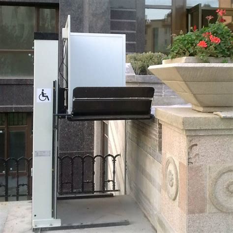 Electric Hydraulic Outdoor Vertical Wheelchair Lift Platforms Handicap