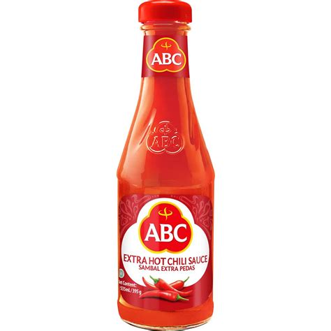 Abc Chilli Sauce Extra Hot 340ml Woolworths