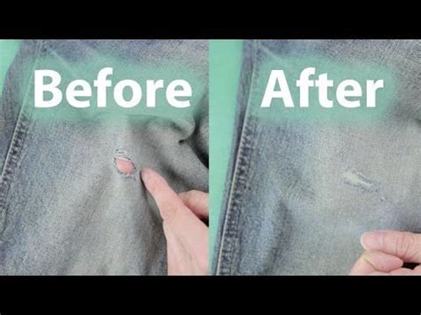 How To Fix A Hole In Your Jeans Patch Hole Holes Fabric Patch