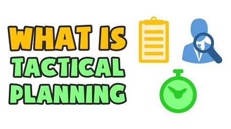 What Is Tactical Planning Explained In 2 Min Youtube