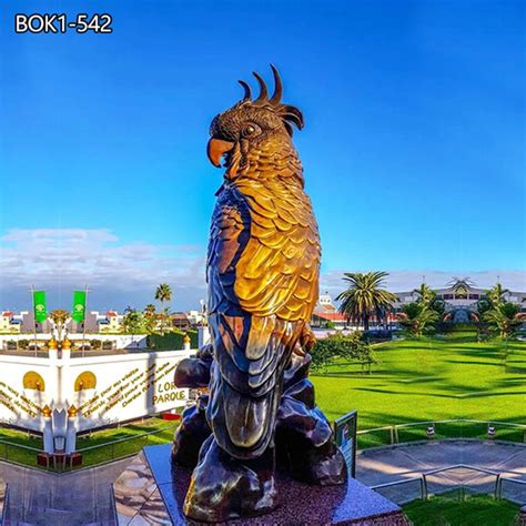 Real Size Bronze Parrot Bird Statue Youfine