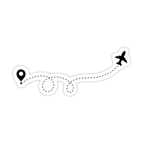 Airplane Loop Sticker By Imoaha Stiker Gambar Pesawat