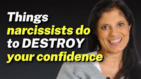 Things Narcissists Do To Destroy Your Confidence Youtube