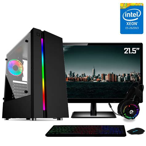 Pc Gamer Completo Intel Monitor Full Hd Xeon E Core Gb