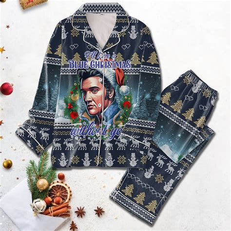 Elvis Presley Pajamas Set Elvis Presley Thick Pajamas Elvis Etsy