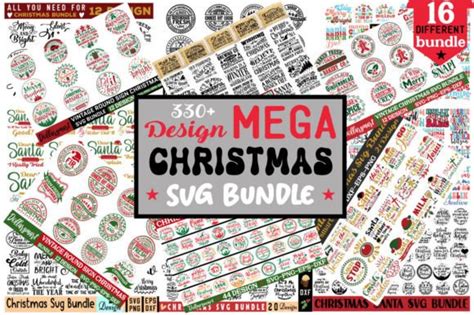 Mega Christmas Svg Bundle Graphic By DollarSmart Creative Fabrica