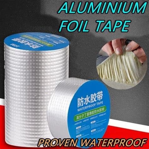 Jual Lakban Anti Bocor Jumbo Aluminium Foil Butyl Super Tape Waterproof