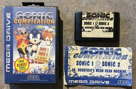 Sonic Compilation Sega Mega Drive Pal Complete Tested Free Postage