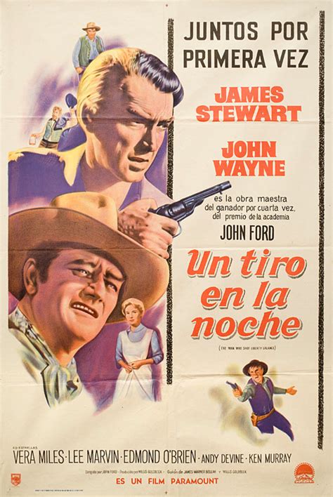 The Man Who Shot Liberty Valance Original 1962 Argentine Movie Poster ...