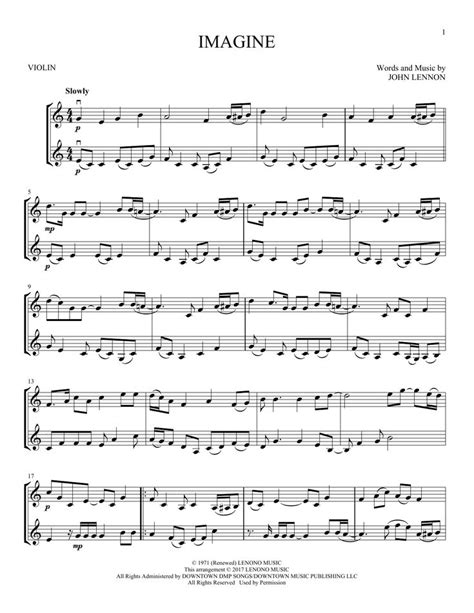 John Lennon Imagine Sheet Music Notes Chords Imagine John Lennon