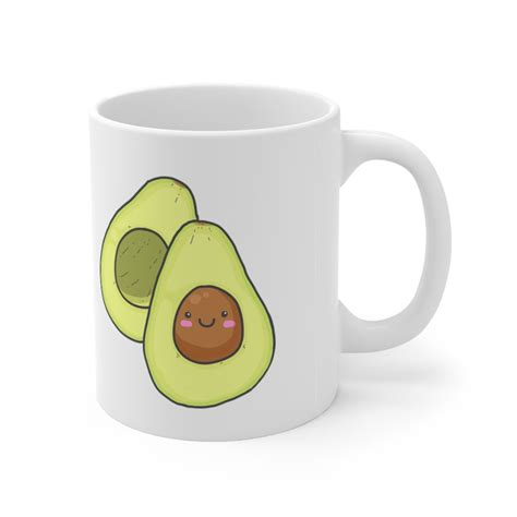 Ceramic Mug Avocado Etsy