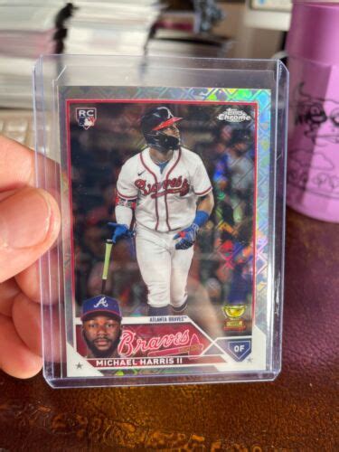 Topps Chrome Logofractor Michael Harris Ii Rc Braves Free